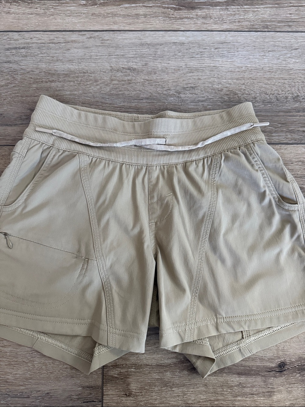The North Face Women's Khaki Athletic Drawstring Shorts